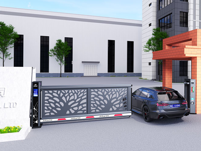 某企業采用 “安快” 電動懸浮門效果圖