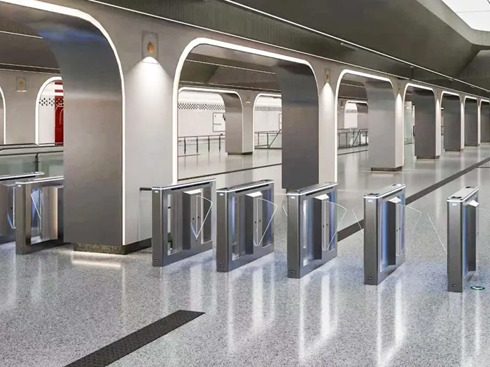 某地鐵站采用 “安快” 人行通道翼閘